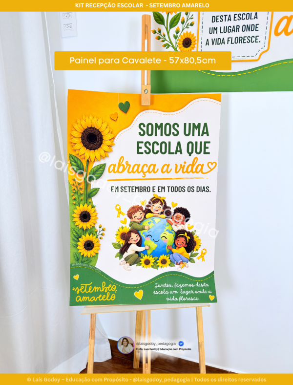 2 Kit Recepção Escolar - Setembro Amarelo