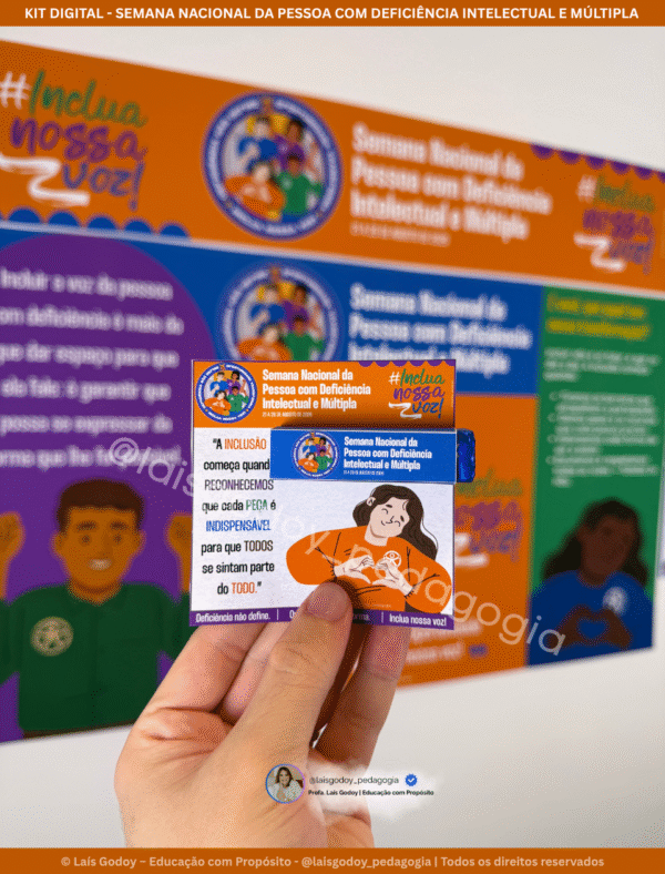 5 Kit Digital – Semana Nacional da Pessoa com Deficiência Intelectual e Múltipla 2026