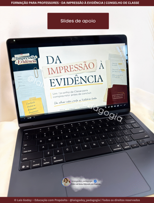 Formação para Professores | Conselho de Classe — Da Impressão à Evidência
