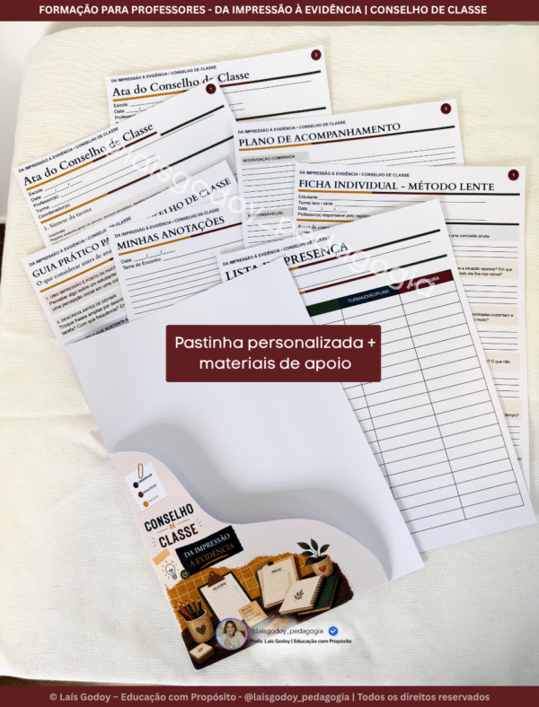 Formação para Professores | Conselho de Classe — Da Impressão à Evidência
