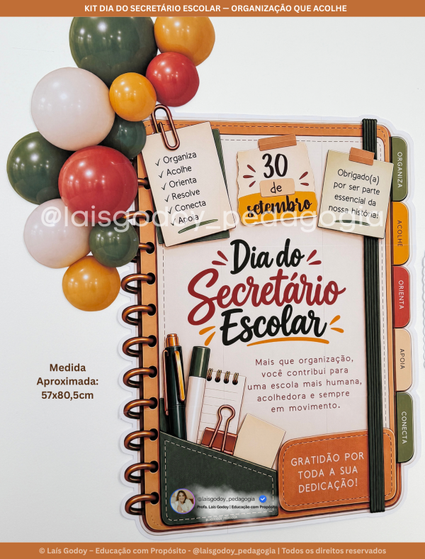Kit Dia do Secretário Escolar — Organização que Acolhe