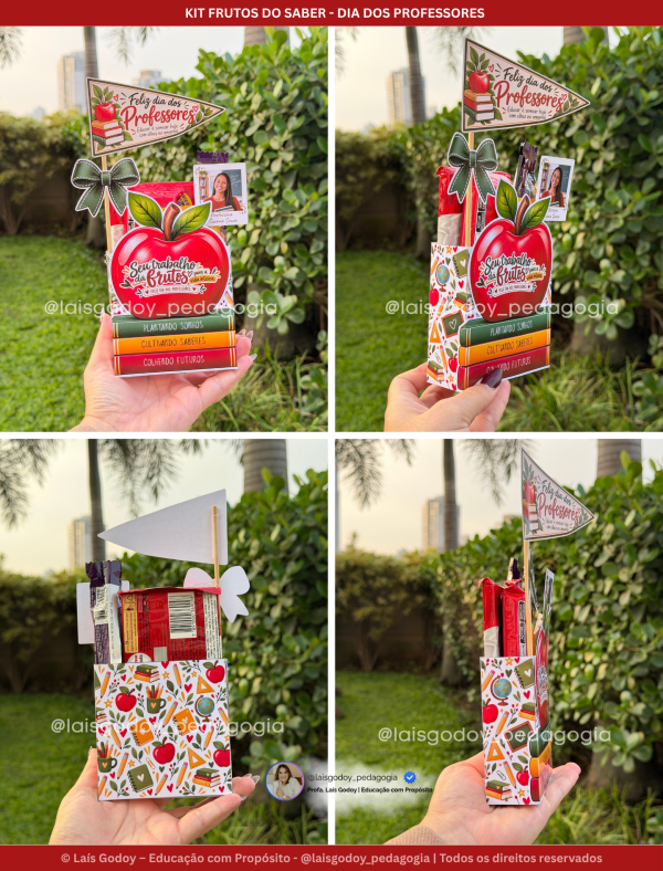 2 Kit Presente Dia dos Professores – Frutos do Saber