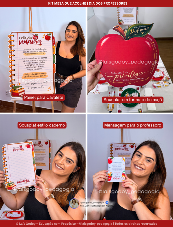 2 Kit Mesa que Acolhe – Dia dos Professores