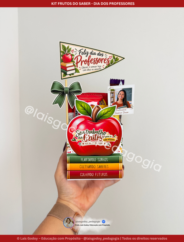 4 Kit Presente Dia dos Professores – Frutos do Saber