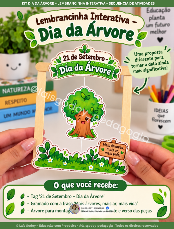 4 Kit Dia da Árvore – Pequenas Ações, Grandes Mudanças | Educação Infantil