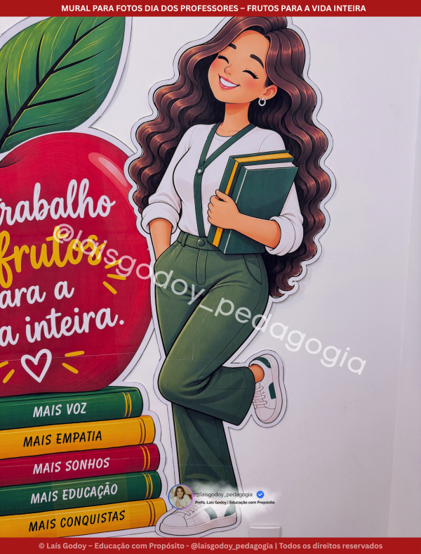 5 Mural Modular para Fotos Dia dos Professores – Frutos para a Vida Inteira