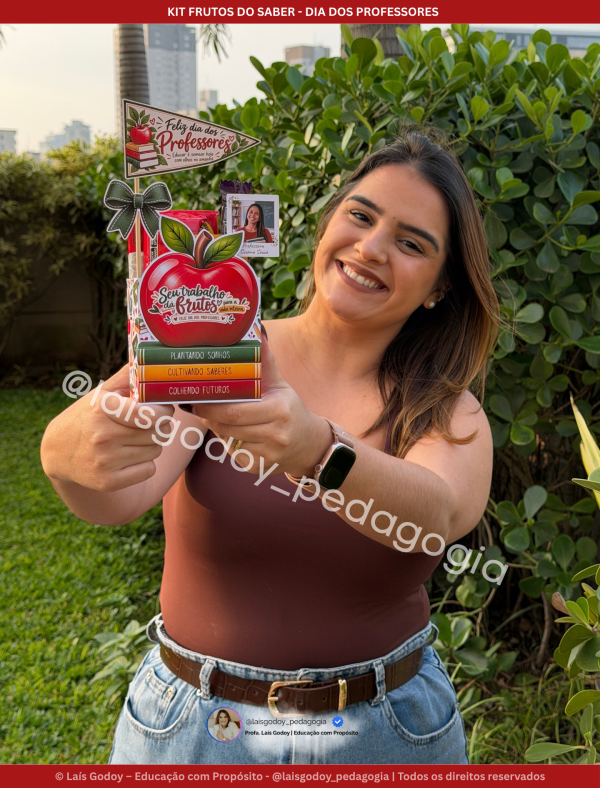 6 Kit Presente Dia dos Professores – Frutos do Saber