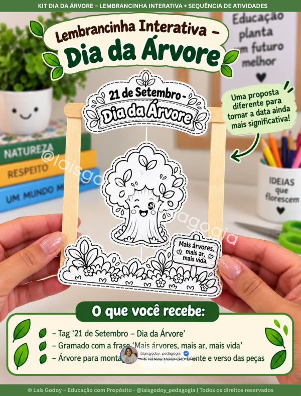 6 Kit Dia da Árvore – Pequenas Ações, Grandes Mudanças | Educação Infantil