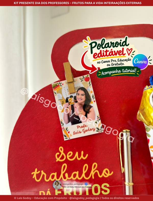 6 Kit Presente Dia dos Professores – Frutos para a Vida Inteira
