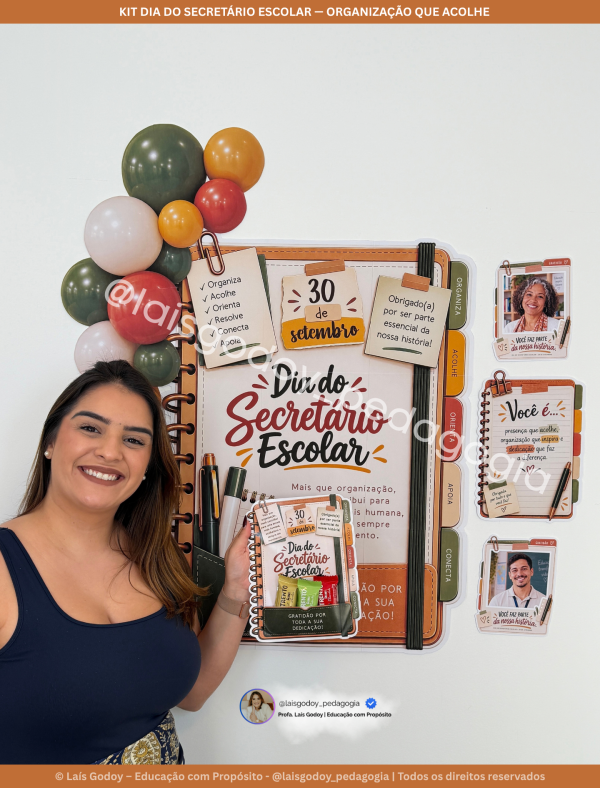 Kit Dia do Secretário Escolar — Organização que Acolhe