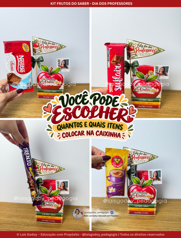 Thumbnail - Kit Frutos do Saber - Dia dos Professores Kit Presente Dia dos Professores – Frutos do Saber