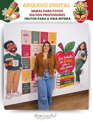 Thumbnaill Mural para Fotos Dia dos Professores – Frutos para a Vida Inteira Mural Modular para Fotos Dia dos Professores – Frutos para a Vida Inteira