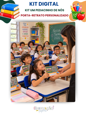 1 Kit Um Pedacinho de Nós | Porta-Retrato Personalizado