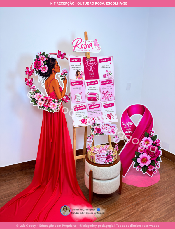 2 Kit Recepção | Outubro Rosa - Escolha-se