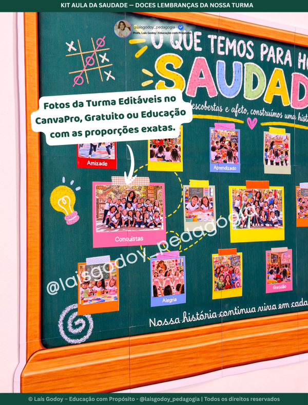 3 Kit Aula da Saudade — Doces Lembranças da Nossa Turma
