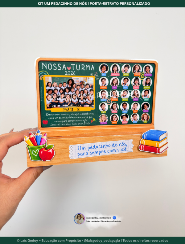 3 Kit Um Pedacinho de Nós | Porta-Retrato Personalizado
