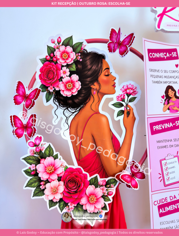 5 Kit Recepção | Outubro Rosa - Escolha-se