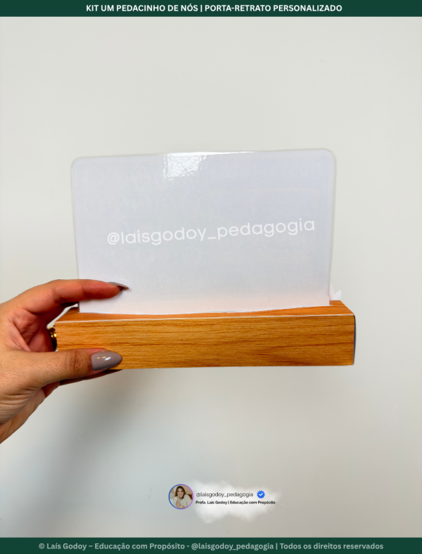 5 Kit Um Pedacinho de Nós | Porta-Retrato Personalizado