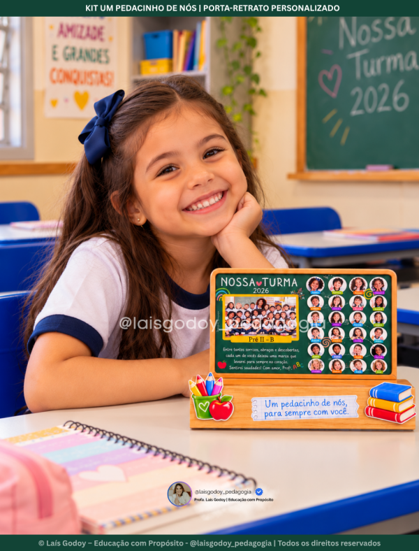 6 Kit Um Pedacinho de Nós | Porta-Retrato Personalizado